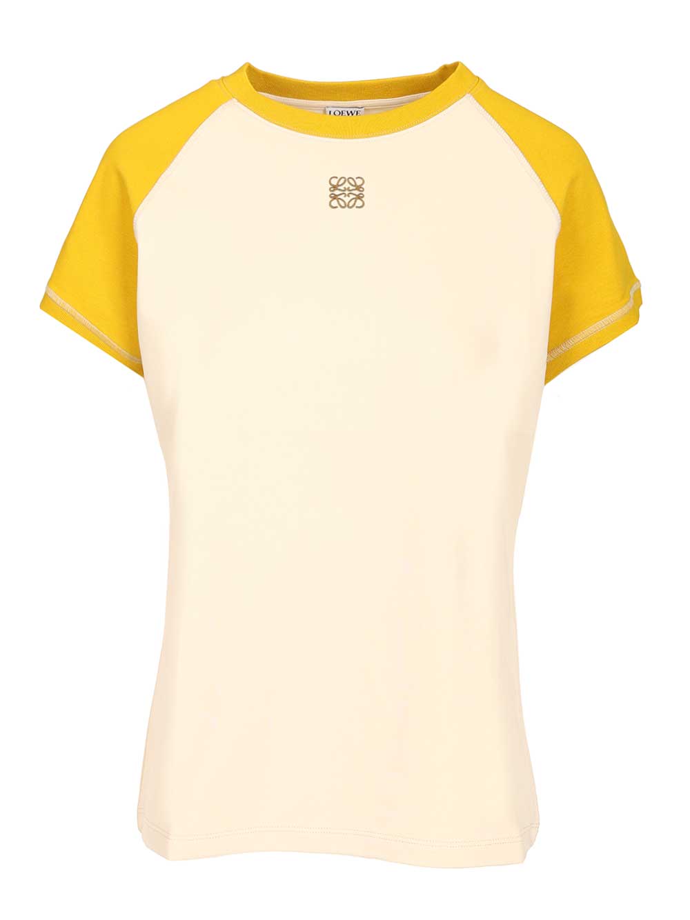 Loewe Stretch Cotton And Viscose Jersey T-Shirt - Giallo | fc0b7001496800e66fbc240c63b411bc63fb38ef