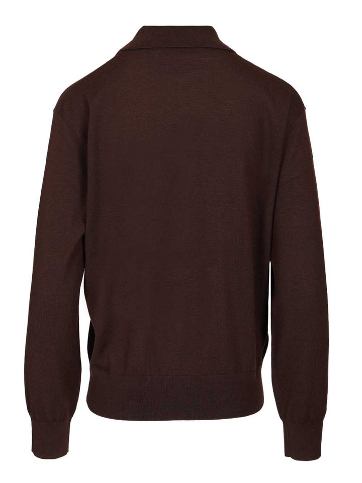 Dries Van Noten Polo Shirt Knitwear - Marrone | b3be901d26d465a55c4a77d66ccf9a105f7719bf