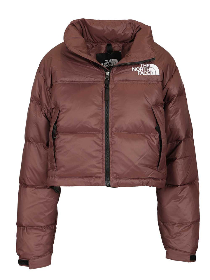 The North Face Nuptse Short Jacket Coats - Marrone | d21e04a1e22fbb15b5c1400c662a2a6f735354a5