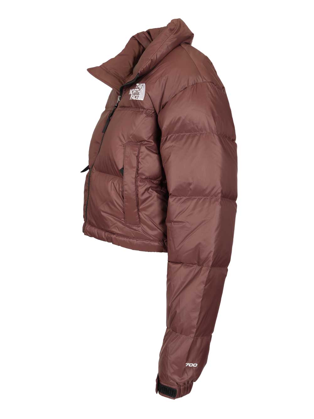 The North Face Nuptse Short Jacket Coats - Marrone | f2e430dcafda05051f7ad54a9a5f347f25760ef4