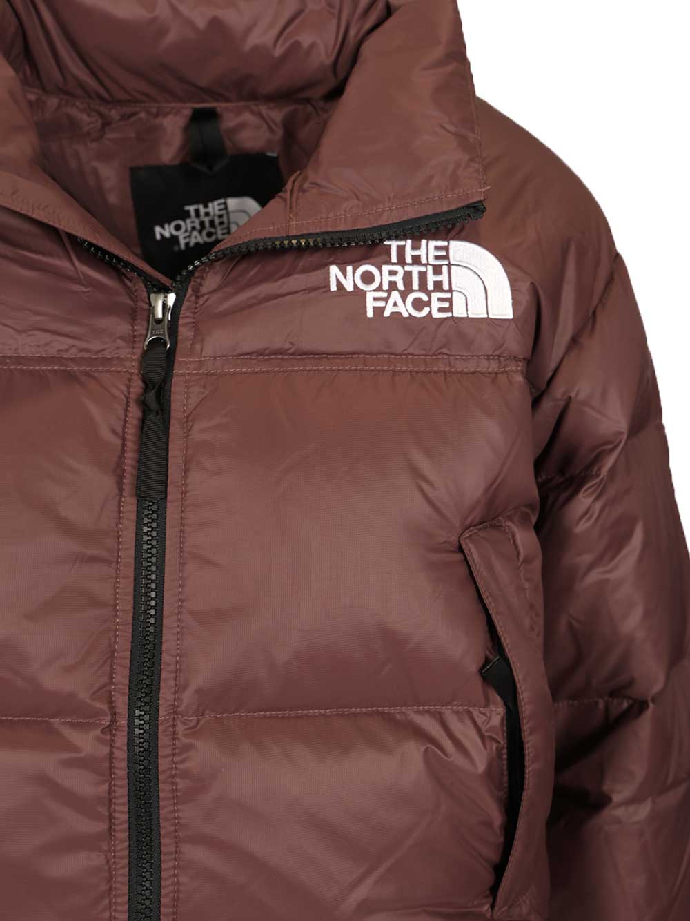The North Face Nuptse Short Jacket Coats - Marrone | 17fd436b500ebf8236f5fcaa2999e56fe7c3f4d2