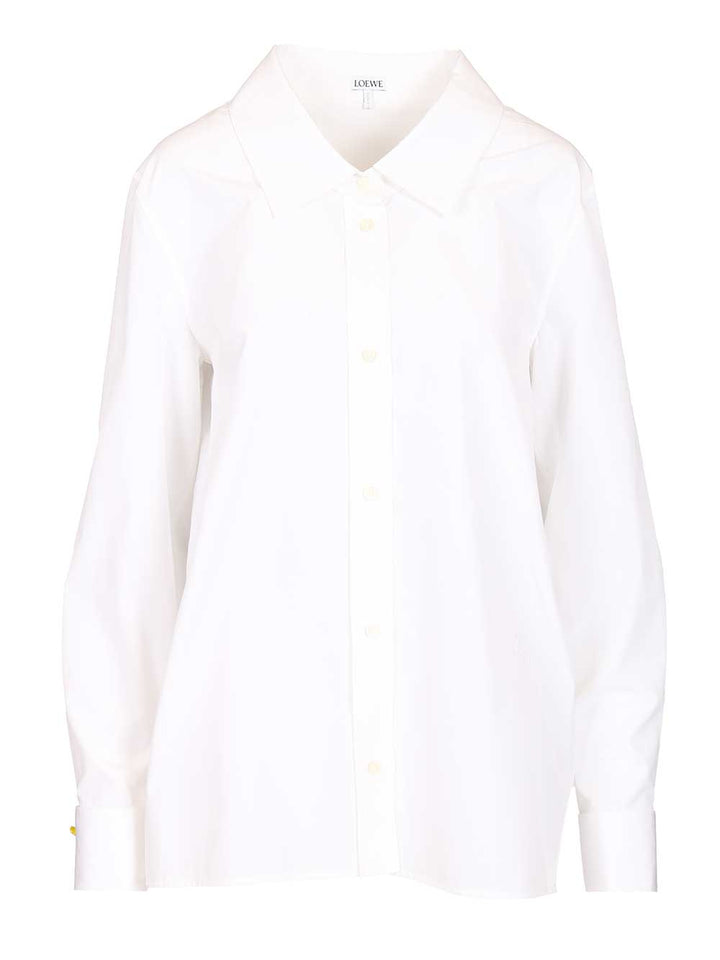 Loewe Cotton Poplin Shirt Shirts - Bianco | dd014386b72451eea7090d94225575453b0849dc