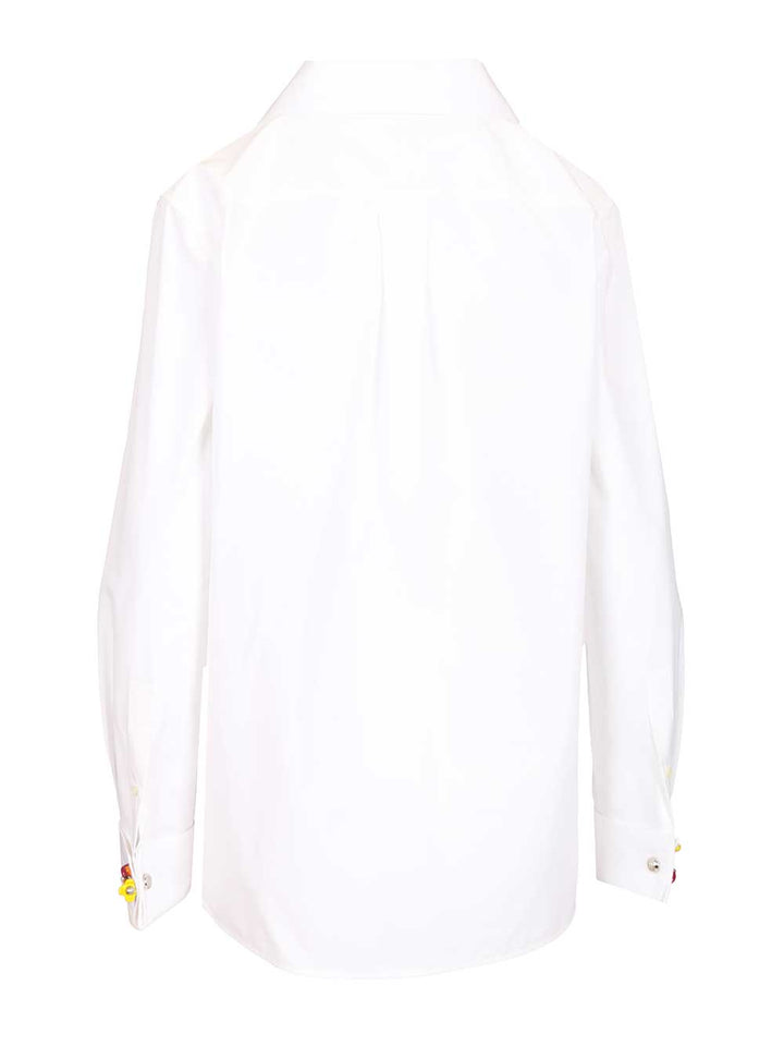 Loewe Cotton Poplin Shirt Shirts - Bianco | 687aed4d156348e4efd76801c6b4c73abf6e5e46