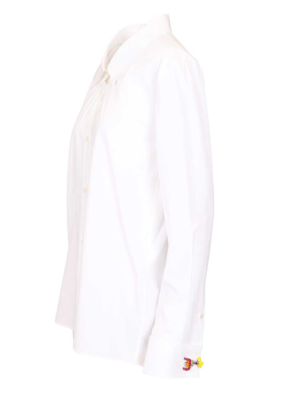 Loewe Cotton Poplin Shirt Shirts - Bianco | 405db587f96c7566c6fea75e4307d32aad54c85f