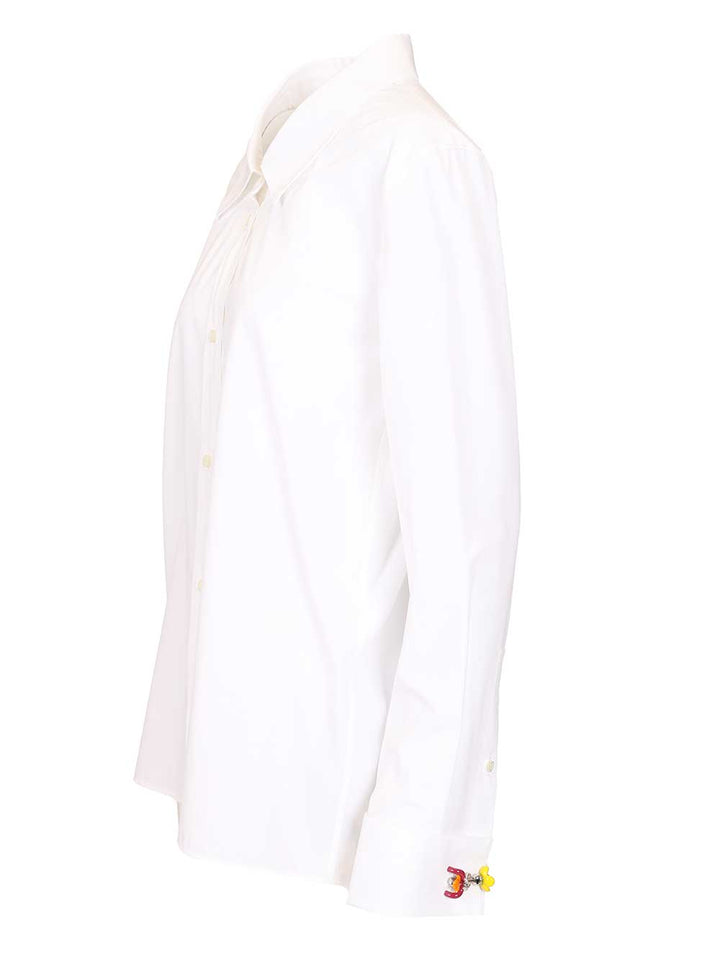 Loewe Cotton Poplin Shirt Shirts - Bianco | 405db587f96c7566c6fea75e4307d32aad54c85f