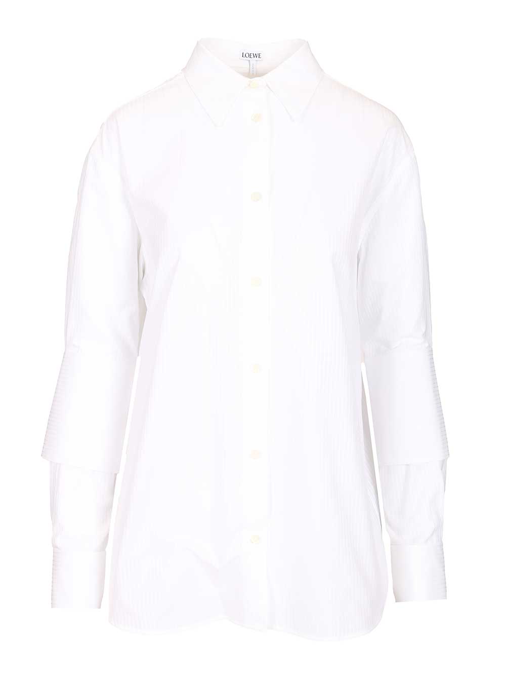 Loewe Cotton Shirt Shirts - Bianco | f5f4ac165f16138432fad7bc7dbf0ad494724607