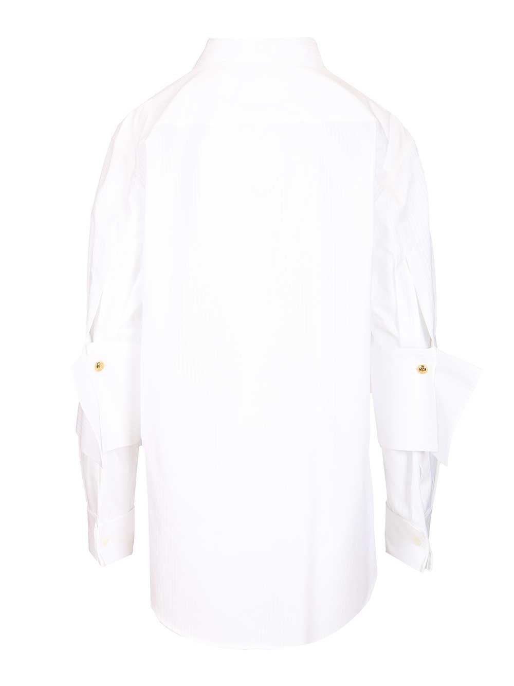 Loewe Cotton Shirt Shirts - Bianco | 856d21afe94af24d2e1a3d592af889e1d8129d45