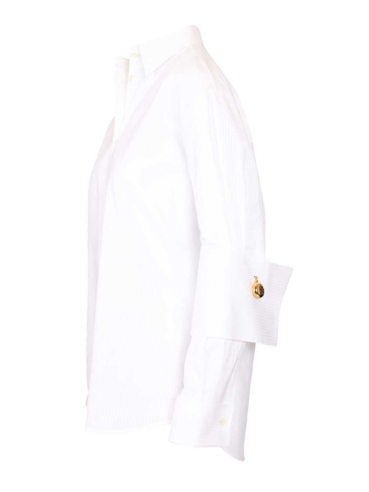 Loewe Cotton Shirt Shirts - Bianco | 1b0adf51d8710bc0fb67e91a06c57b81a0f8038f