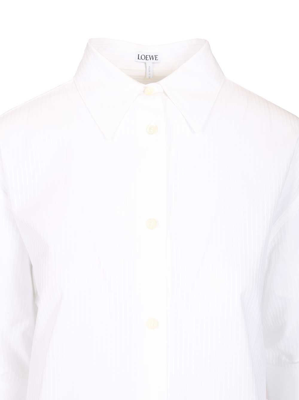 Loewe Cotton Shirt Shirts - Bianco | 5598b17ded6a4b79e8647cd51faba434008c19fe