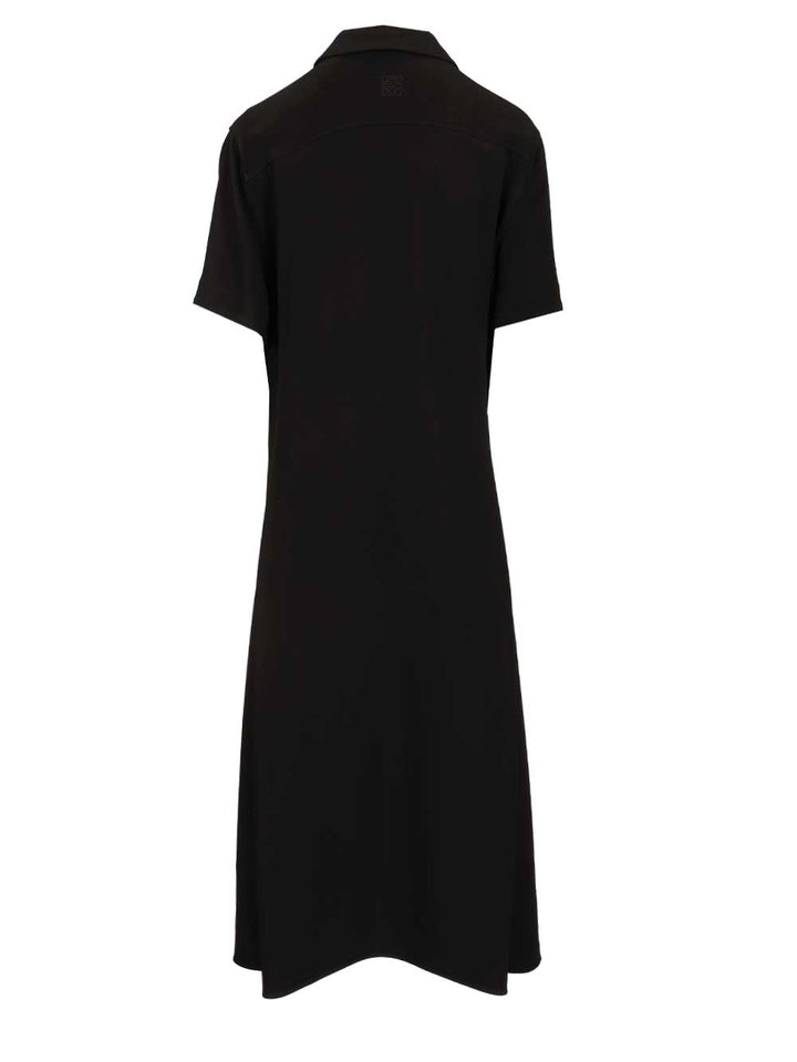 Loewe Stretch Viscose Dress Abiti - Nero | 8af5e8cfa7505eb9d09fe5791e7053ce7540d637