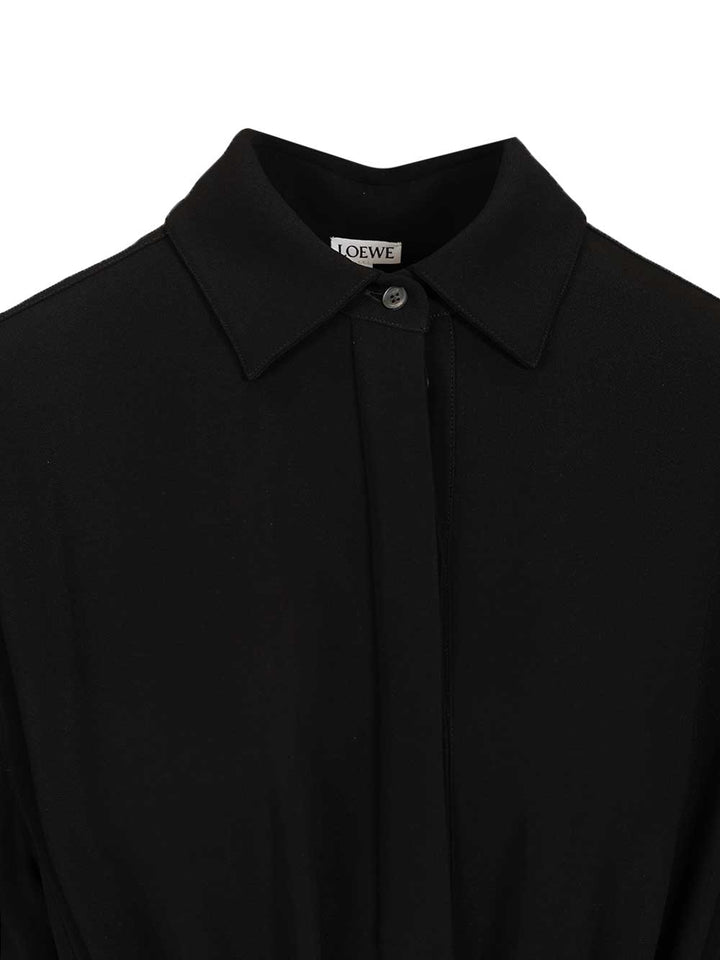 Loewe Stretch Viscose Dress Abiti - Nero | 4acbca181d5e519de8161d7f7e95d03d0525eedc