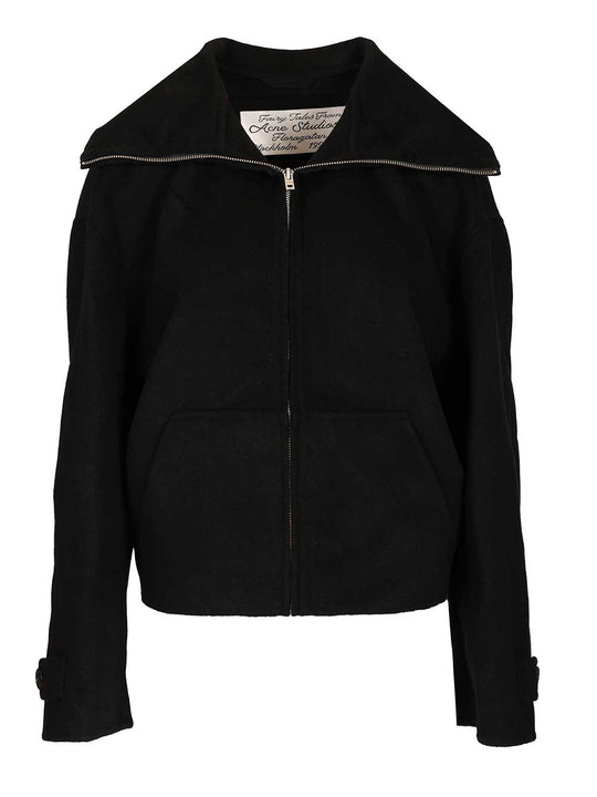 Wool Jacket Knitwear Nero