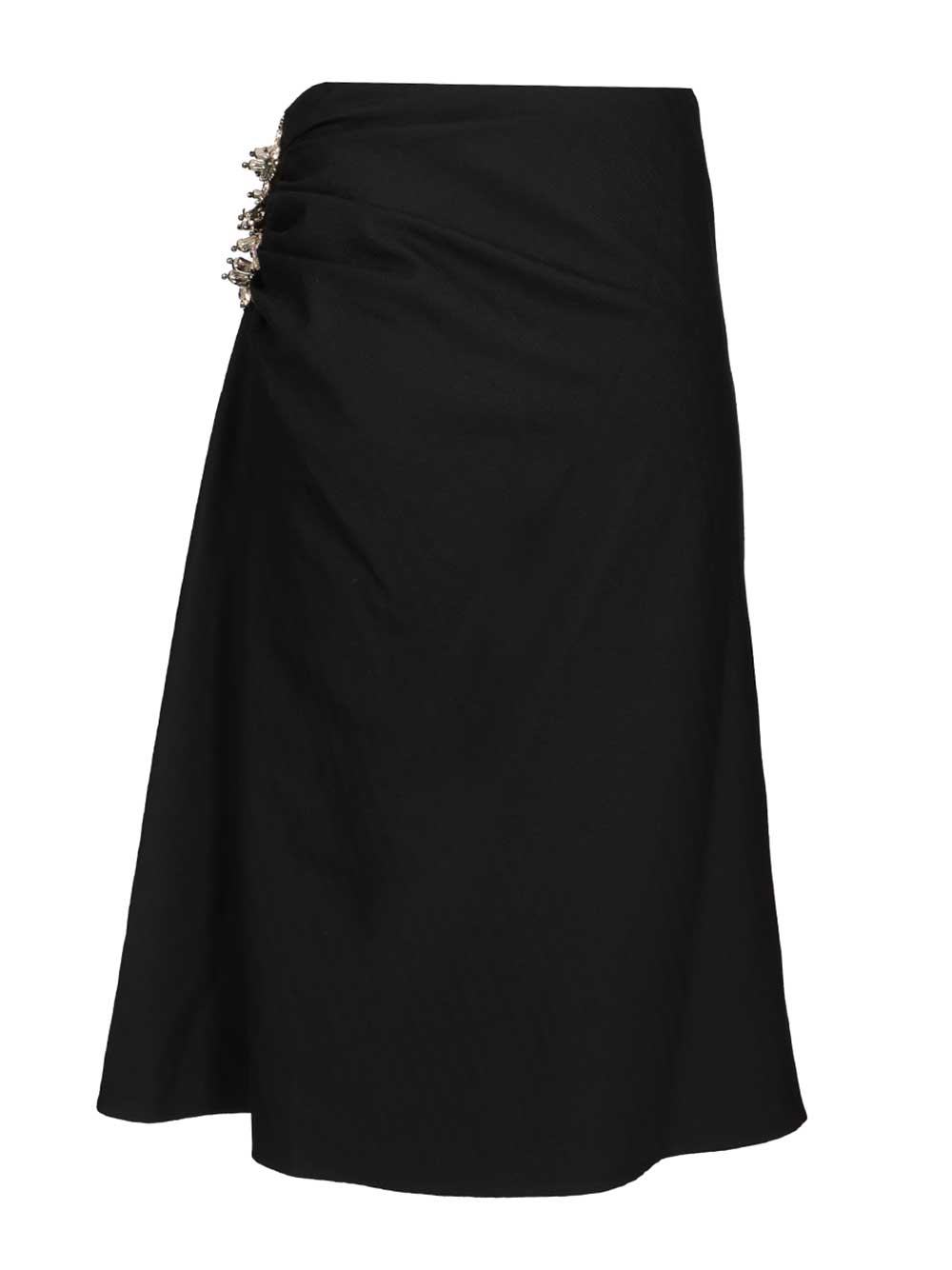 Dries Van Noten Embellished Draped Skirt Gonne - Blu | 3b82efeb6bf723bbdc44663d59517e9ec93704a7