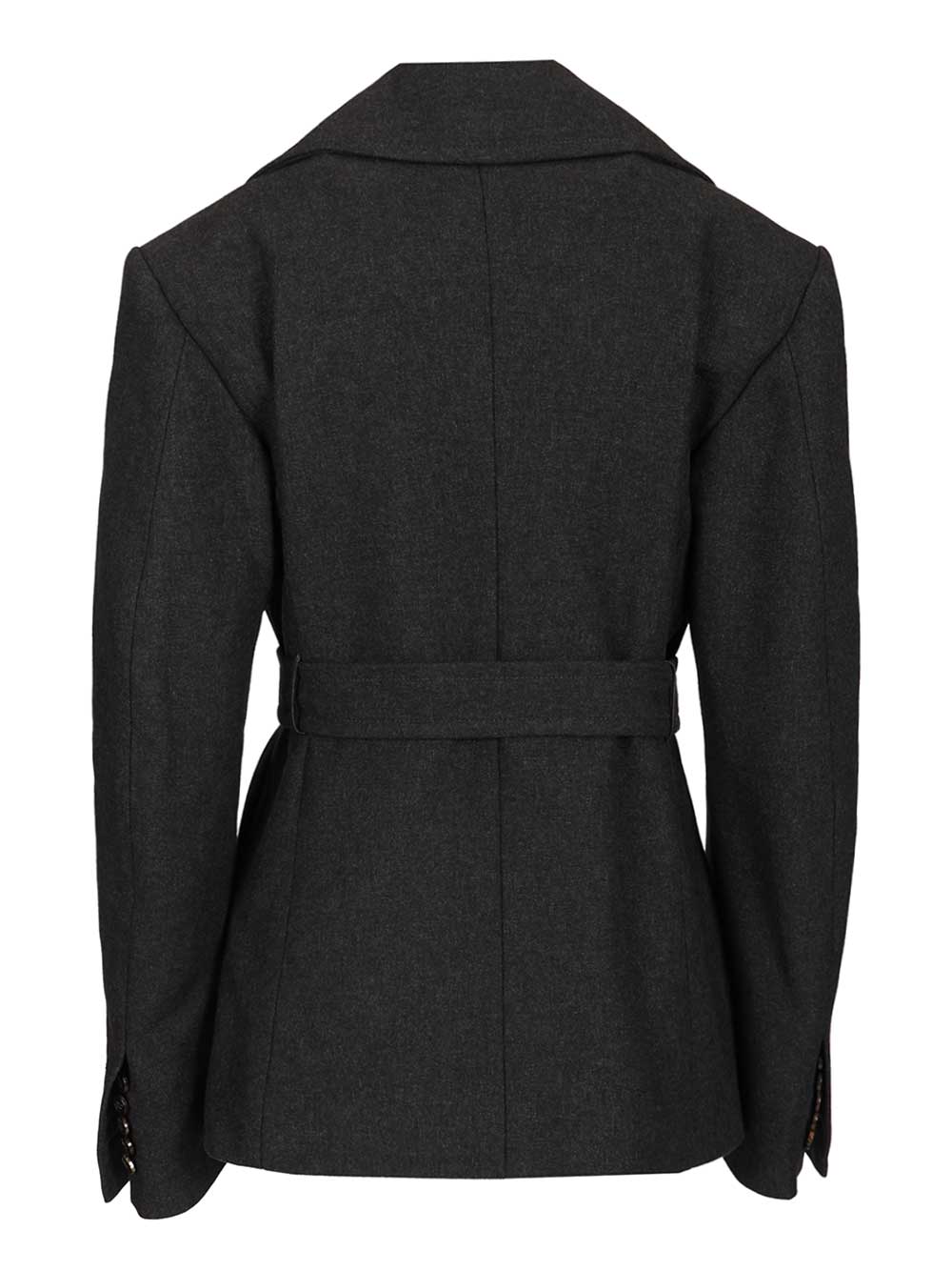 Dries Van Noten Short Coat In Cotton Blend Coats - Grey | fb78f0f4e3745045dad2ea5ec911177f2da10bed