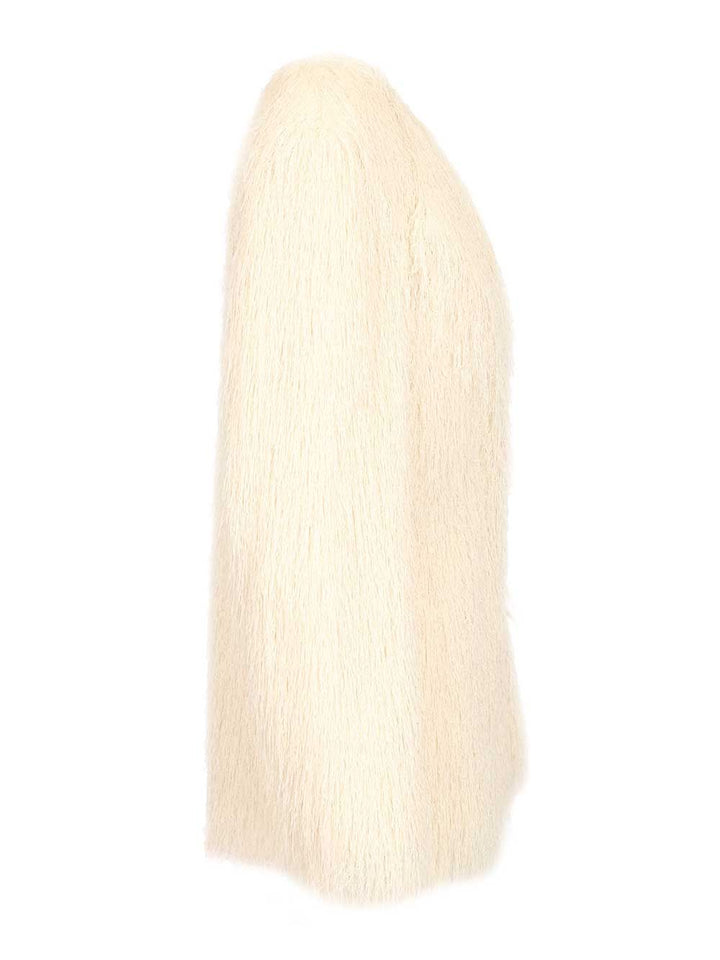 Dries Van Noten Jacket With Fringes Coats - Bianco | 65eaf6ab0fedd2eddb9dfc92b2fd6f1b74861e3b