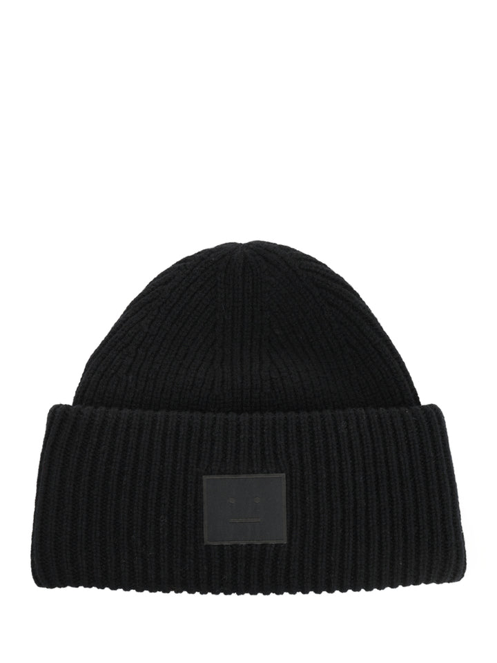 Acne Studios Knit Hat Cappelli - Nero | 47aa5046a287e078bb00b592ef5d815d8987d257