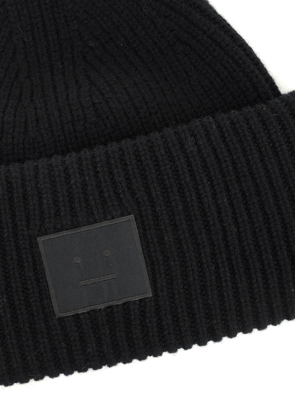 Acne Studios Knit Hat Cappelli - Nero | 1a85b98de299ba1f36a38aa91143e174d60909d9