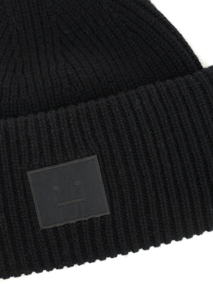 Acne Studios Knit Hat Cappelli - Nero | 3ceeac64a7944a6bb39be0403097f8d5daa9f3fc
