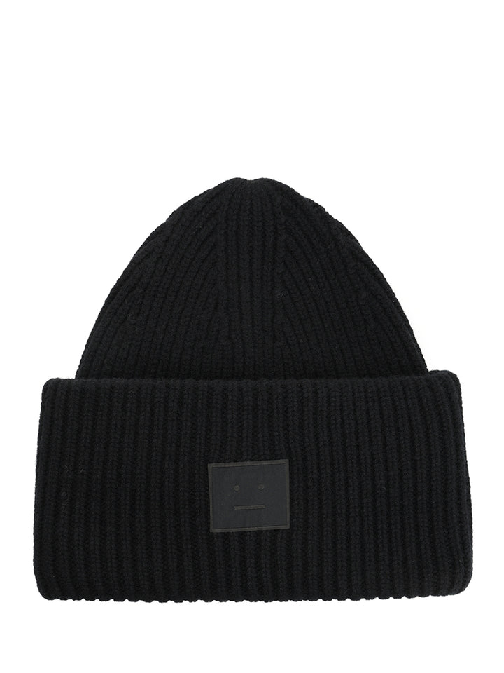 Acne Studios Yal Wool Hat Cappelli - Nero | bc7e026b45836a08ed1656a6e70ce11fc3ebbf81