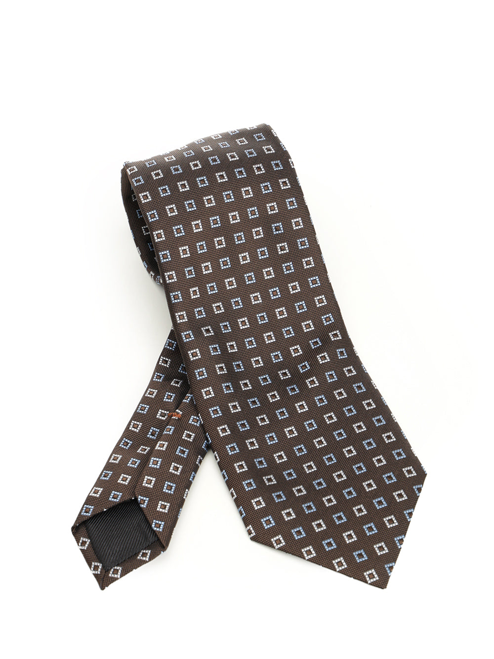 Ermenegildo Zegna Jacquard Silk Tie Ties And Bow Ties - Marrone | ebab62dfcf88ae169ea0ebb5c6eadaa58ae7489d