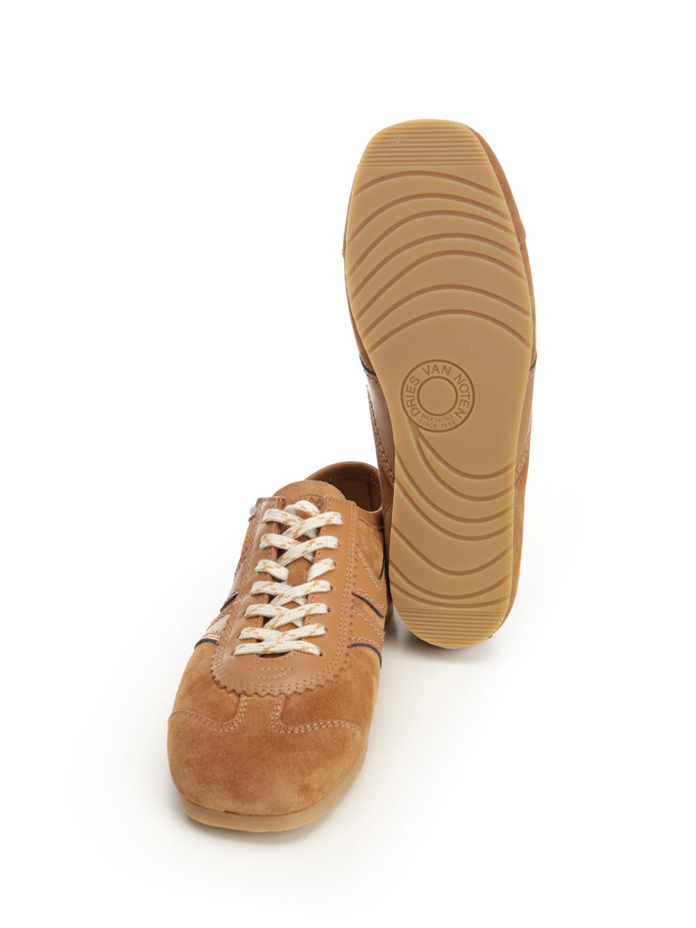 Dries Van Noten Suede Sneaker Sneakers - Beige | 752d23bab4f90125d22943f284c82c7bf18b2d30