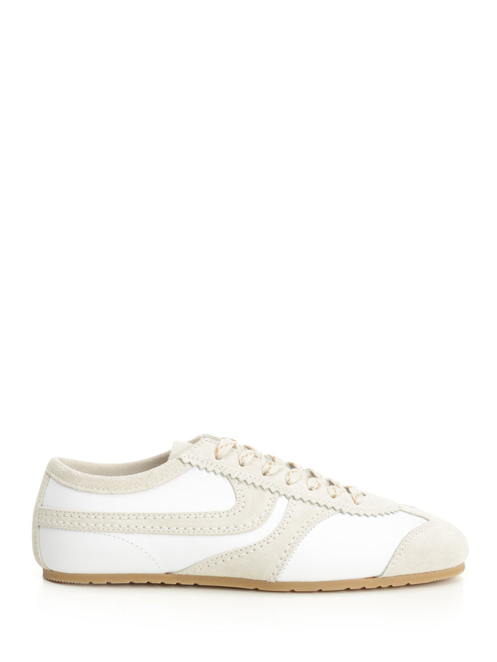 Dries Van Noten Suede Sneakers - Bianco | 82710e63f5a0398a7d906bcc1208cbb839657fd6
