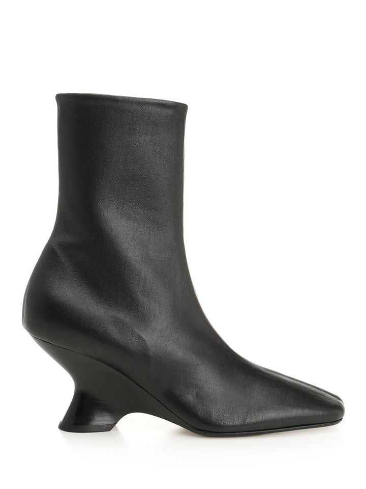 Dries Van Noten Leather Ankle Boots - Nero | 65bf8bddeda9ab9aa39404b368004aa4ed7fda0a