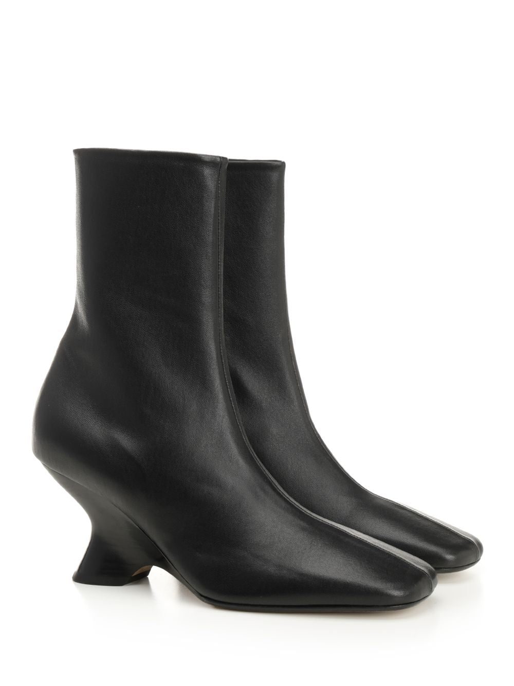 Dries Van Noten Leather Ankle Boots - Nero | 0a08a7fe5c845c6430bf6cc8e6945788d6959e0b
