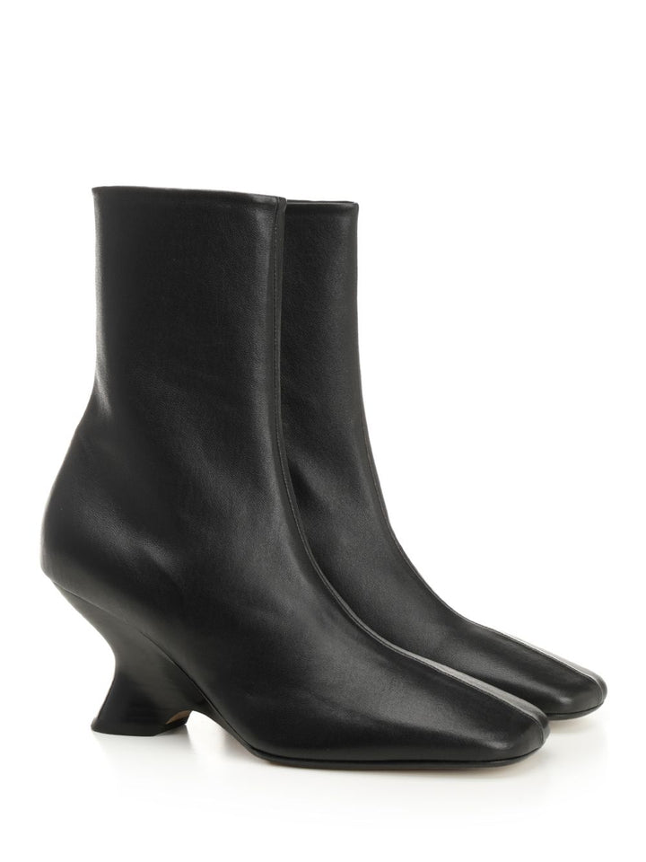 Dries Van Noten Leather Ankle Boots - Nero | 0a08a7fe5c845c6430bf6cc8e6945788d6959e0b