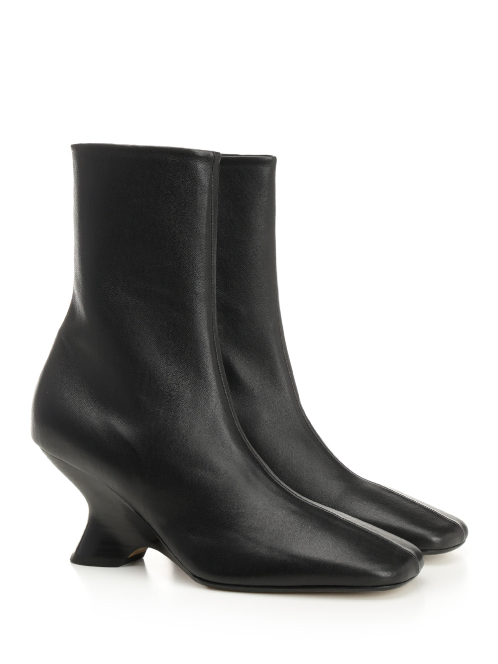 Dries Van Noten Leather Ankle Boots - Nero | d848eafece7a4851109a70d3c9539cb5feae9167