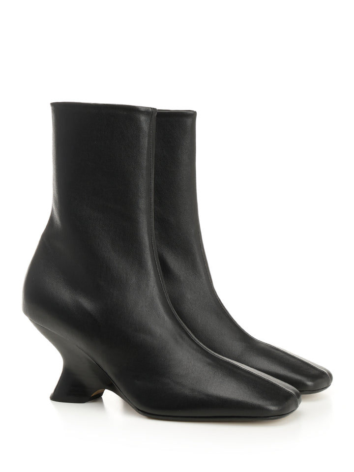 Dries Van Noten Leather Ankle Boots - Nero | d848eafece7a4851109a70d3c9539cb5feae9167