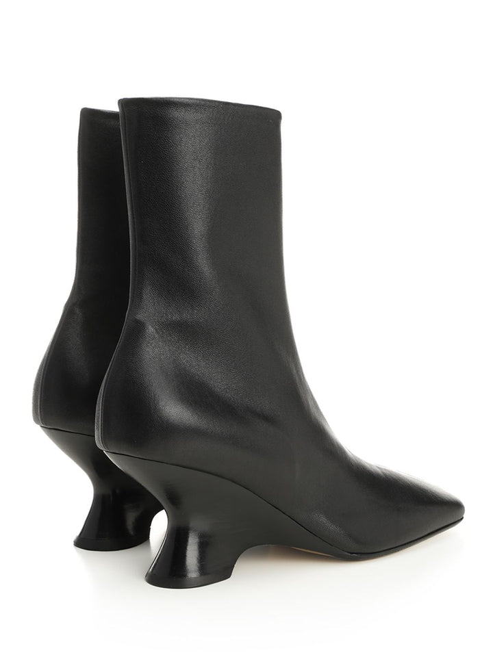 Dries Van Noten Leather Ankle Boots - Nero | 5c3289b6a6b70c8f79f1838991b0bbe858c033c8
