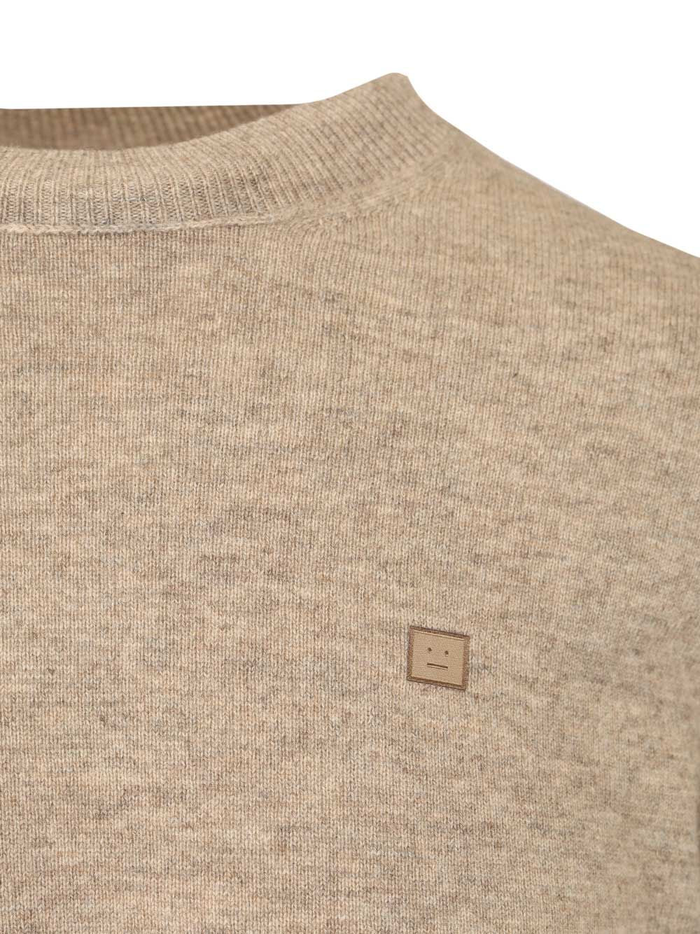 Acne Studios Crew Neck Sweater Knitwear - Grey | 3438fe2fa6b534730e9bc7515b20a3dbb5315b47