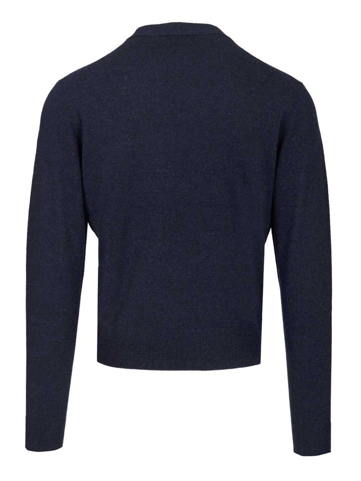 Acne Studios Crew Neck Sweater Knitwear - Blu | b7a93596b4af531fec838a0ce823433e2a0feff4