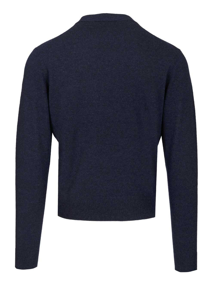 Acne Studios Crew Neck Sweater Knitwear - Blu | 2f9396313cadb3a5220d3b6750c448ad88ccd5fa