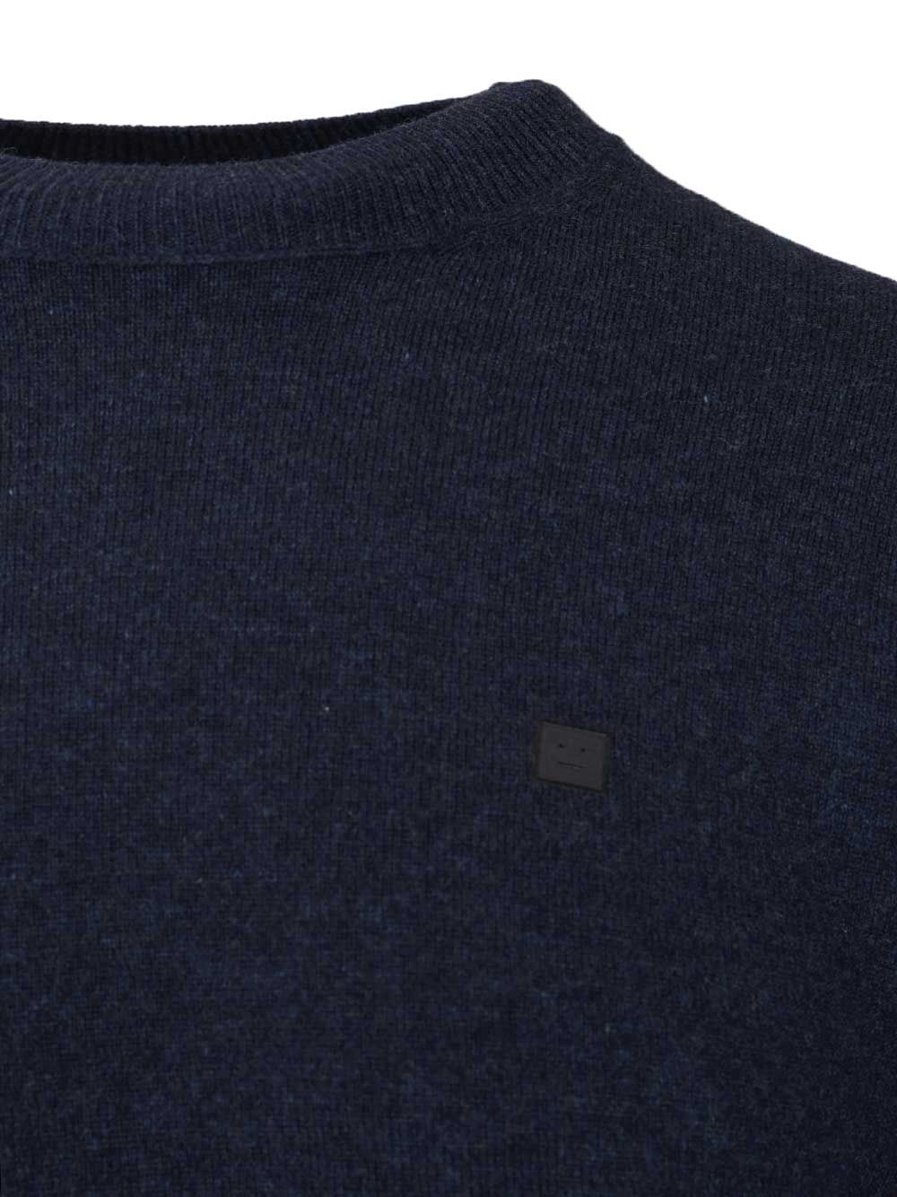 Acne Studios Crew Neck Sweater Knitwear - Blu | f059ce50b6ec917f805854574a18e53f5c3038b3