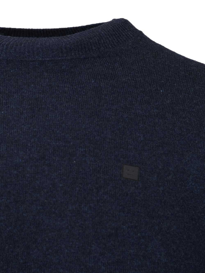Acne Studios Crew Neck Sweater Knitwear - Blu | f059ce50b6ec917f805854574a18e53f5c3038b3