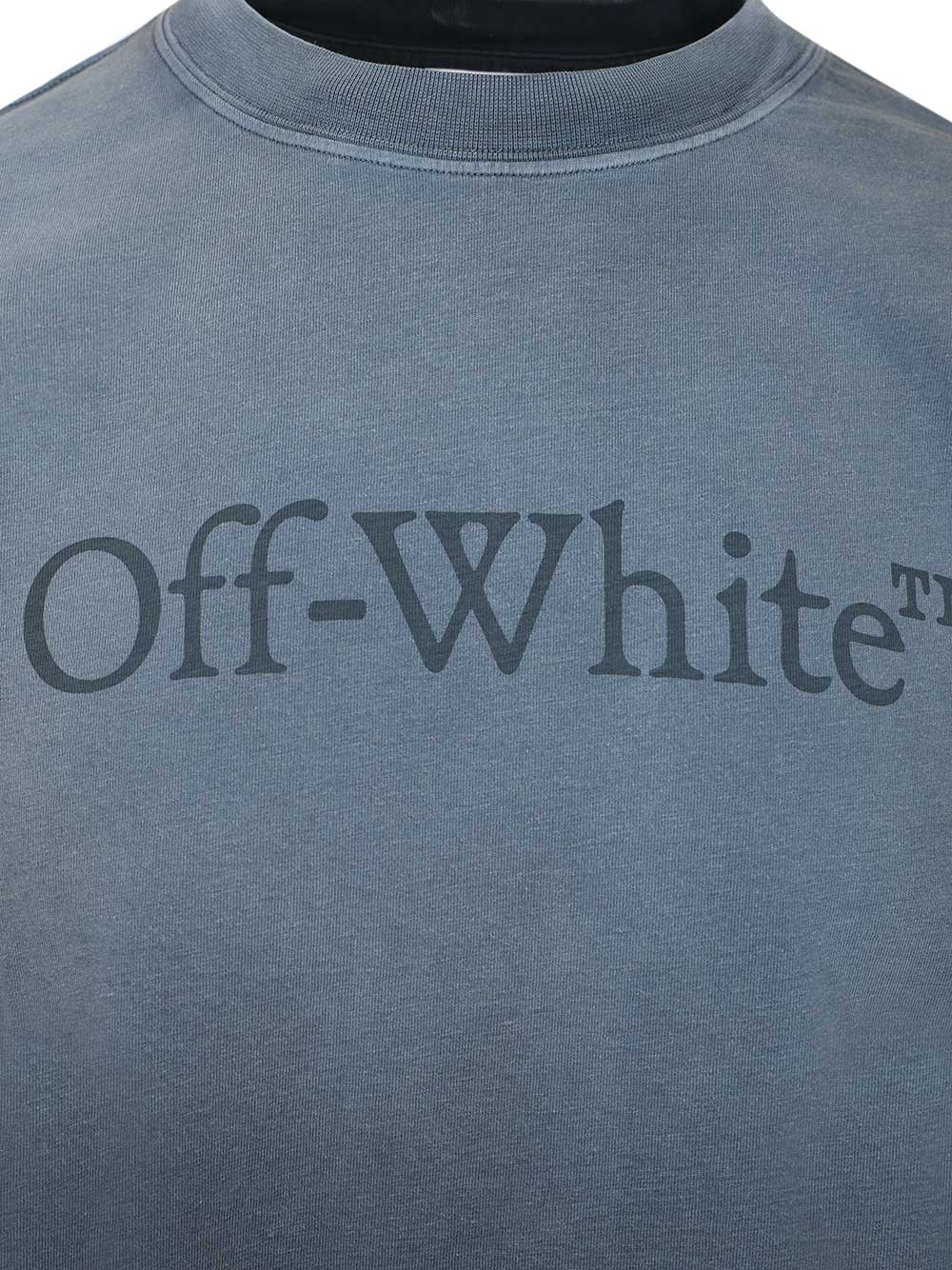 Off-White Laundry Skate Logo T-Shirt - Blu | 42197a9b11025e2bb977d73439efc645d1a82d55