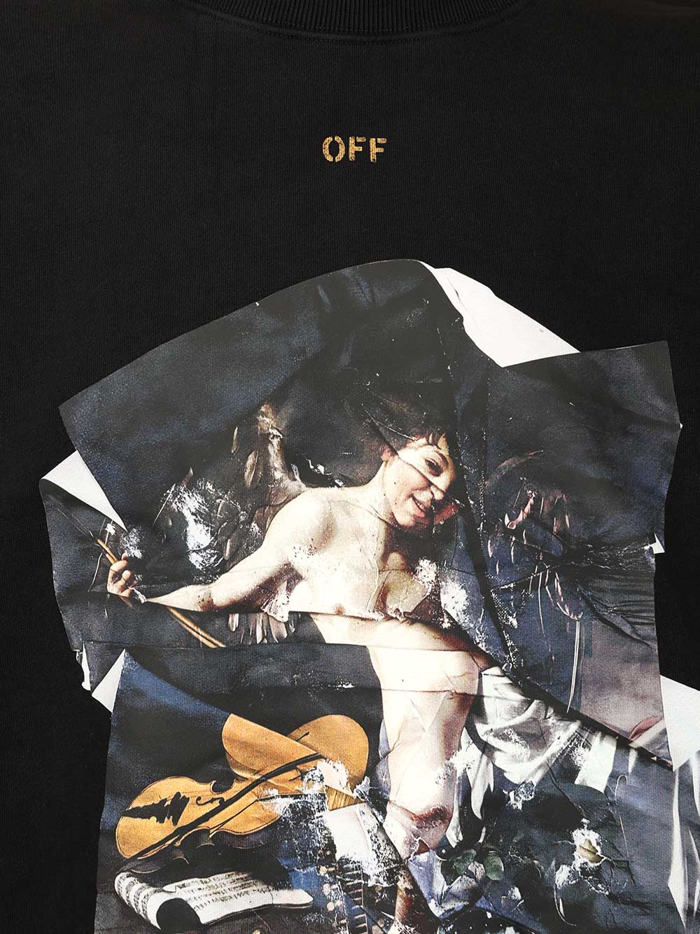 Off-White Cupid Paper Skate Sweater Sweatshirts - Nero | e3efeea8e4a6aa67c2065bde7d152ea56d15f8a5