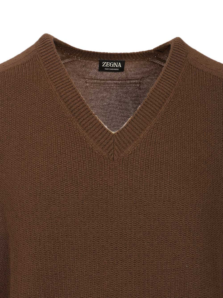Ermenegildo Zegna Oasi Cashmere Sweater Knitwear - Marrone | 01f7463d555059f999c3f1db1edf114832944ab2