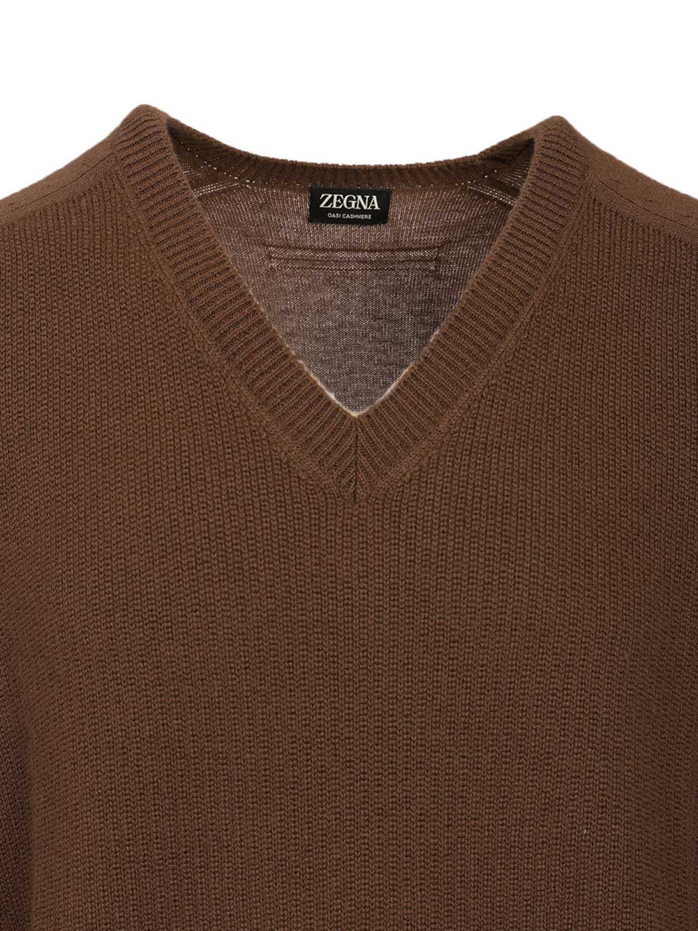 Ermenegildo Zegna Oasi Cashmere Sweater Knitwear - Marrone | 01f7463d555059f999c3f1db1edf114832944ab2