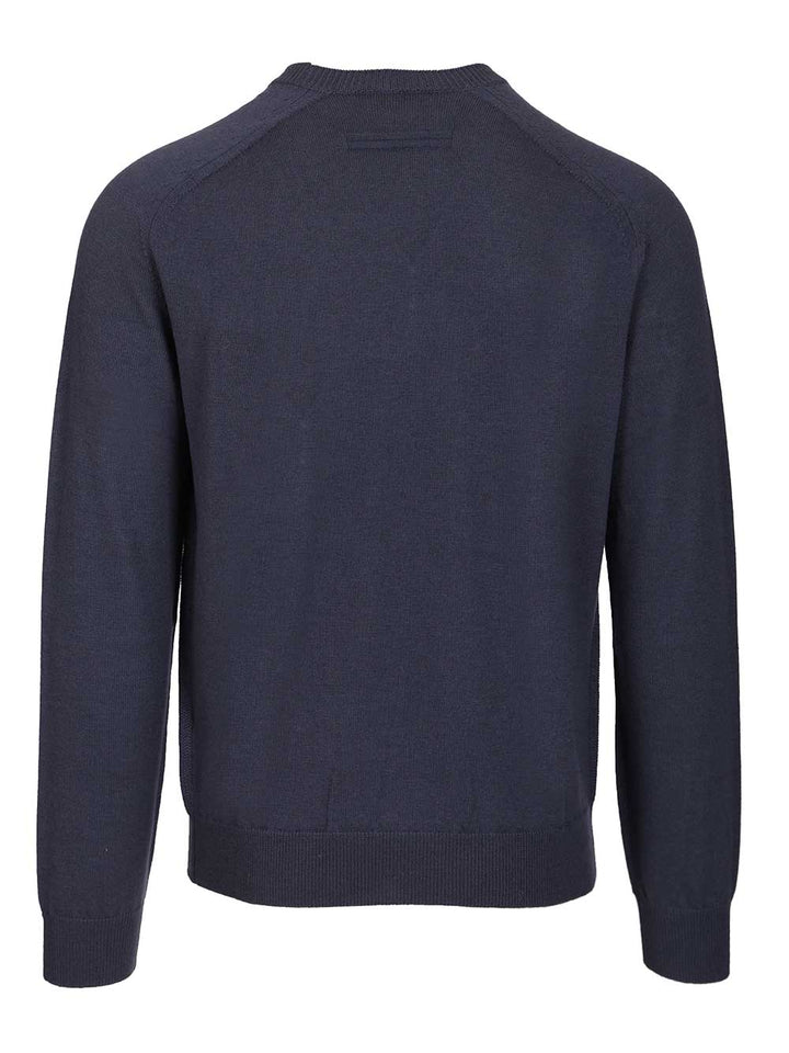 Ermenegildo Zegna Oasi Cashmere Sweater Knitwear - Blu | 5a8b9301eabacf7f9dcc8ff6545e77ed2402946c