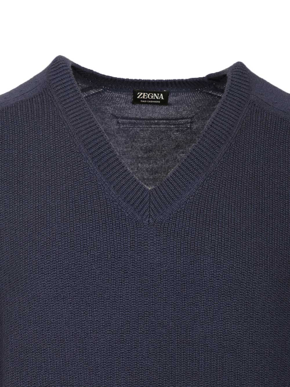 Ermenegildo Zegna Oasi Cashmere Sweater Knitwear - Blu | 91f8e883ff6754d7c694bd7def78c7c31e303265