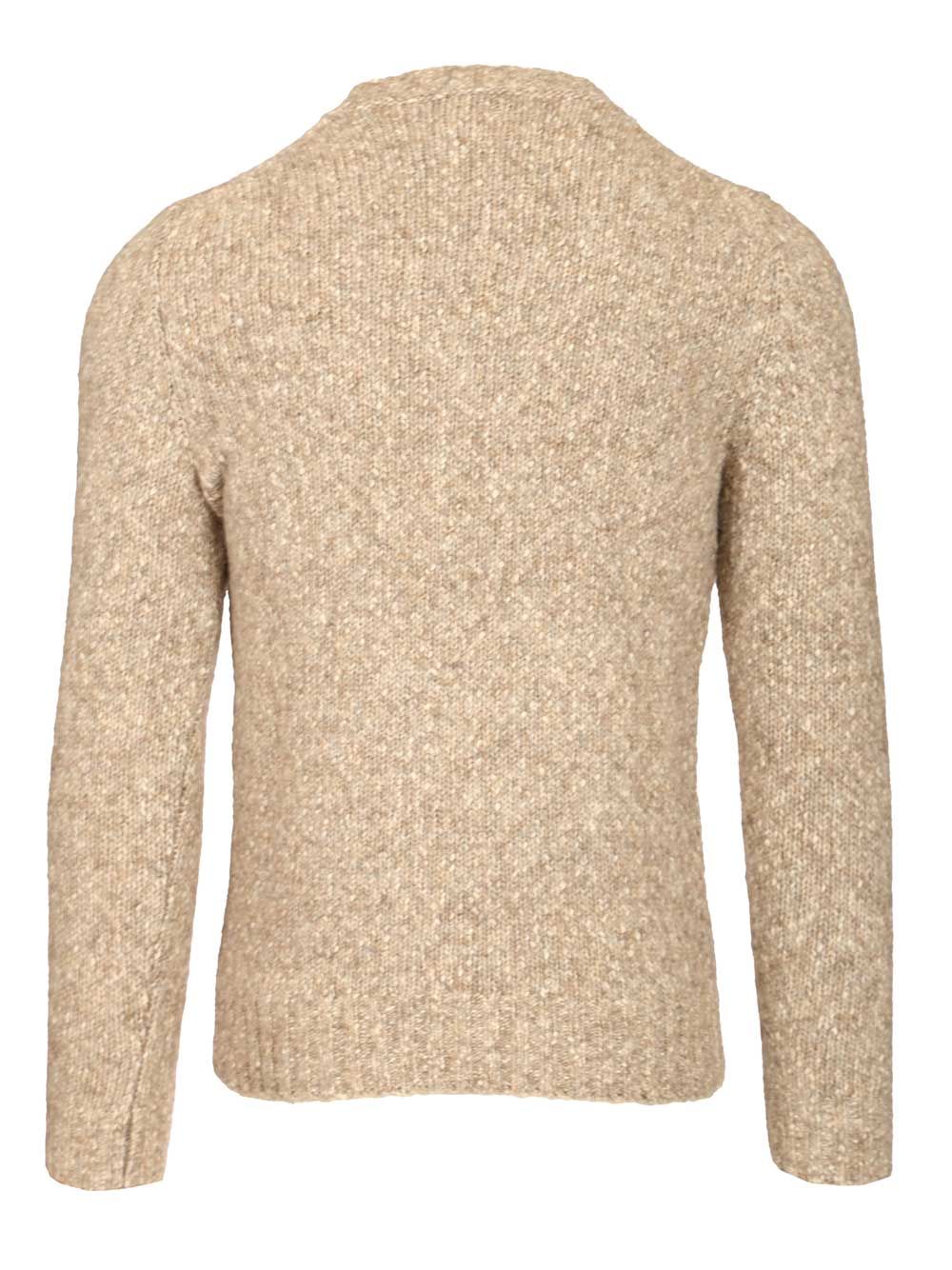 Al Duca D'Aosta Crew Neck Sweater Knitwear - Beige | 0549d8c15b0135b74d7dc3ed53d85343d9291336