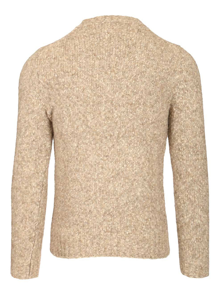 Al Duca D'Aosta Crew Neck Sweater Knitwear - Beige | 0549d8c15b0135b74d7dc3ed53d85343d9291336