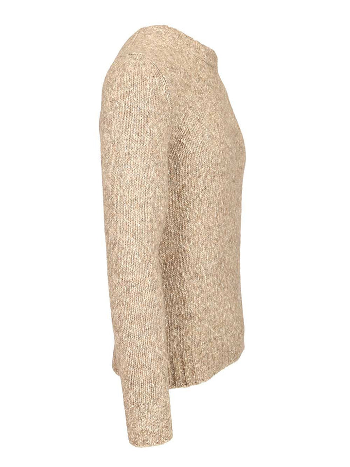 Al Duca D'Aosta Crew Neck Sweater Knitwear - Beige | 21c0deae8824e87754ef41a62ac1a1659c1648aa