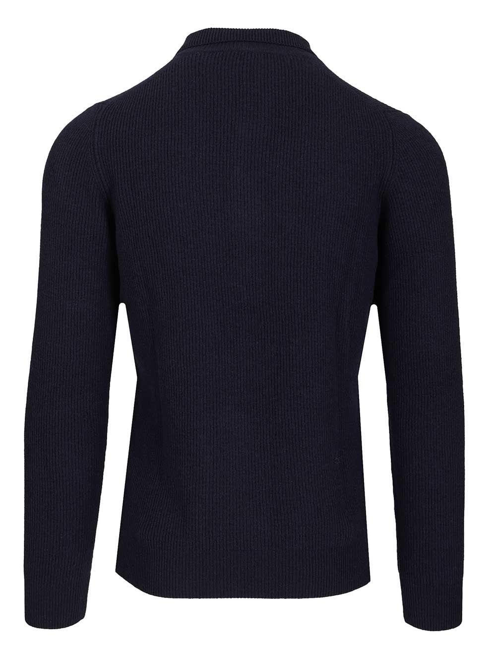 Al Duca D'Aosta Wool And Cashmere Polo Shirt Knitwear - Blu | 4718fec513cddb073844570c841b5f7b97623ecc
