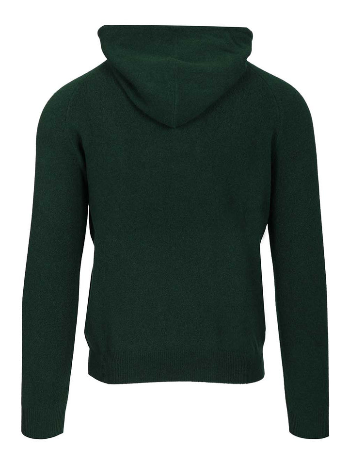 Al Duca D'Aosta Mohair Hooded Sweater Knitwear - Verde | e5efac5501c4bbef10bdc65df7df5c0001fce992
