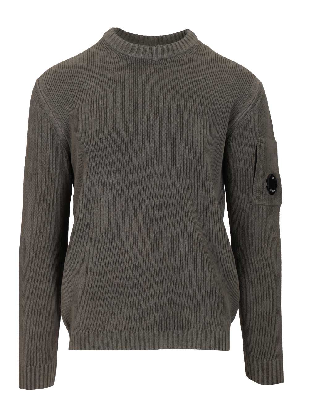 C.P. Company Cotton Chenille Sweater Knitwear - Grey | b6c59ec0dcd2afa9663cca0ddff98ff4df20da42