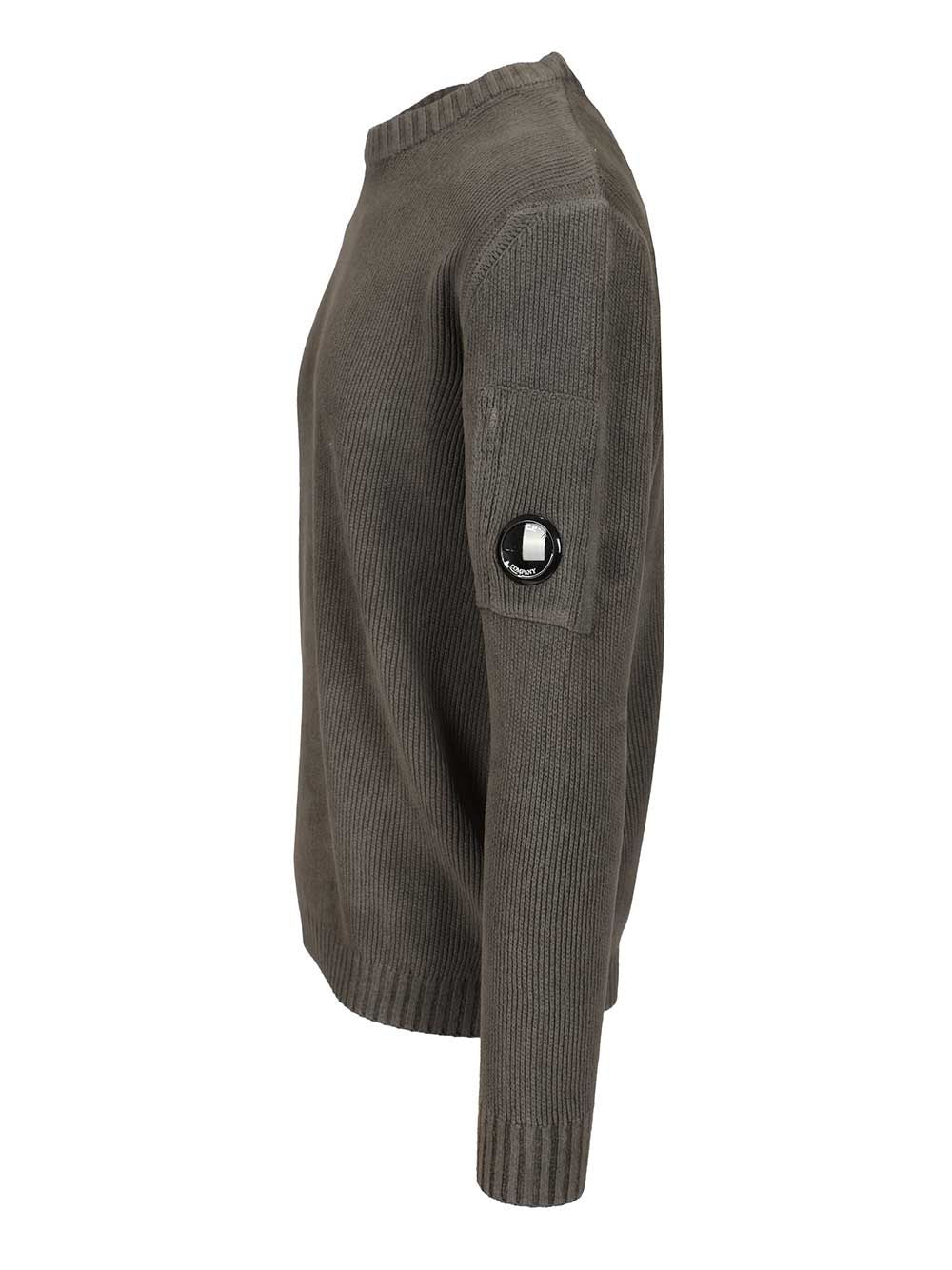 C.P. Company Cotton Chenille Sweater Knitwear - Grey | ba56f0267cacb668a8362aaa7a0ba3f29aef85ad
